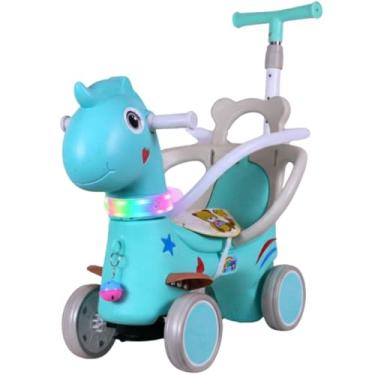 Imagem de Cavalinho De Passeio Azul Infantil Luz Som - Castela