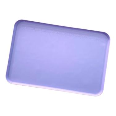 Imagem de Generic Tapete de silicone para pintura, tapete de silicone para artesanato, líquido para fundição, fácil de limpar e antiderrapante, jogo americano para, Roxo