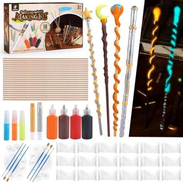 Imagem de ColoPlay 53 PCS Wizard Magic Wand Making Kit DIY Crafts for Kids Adult Wizard Wand Birthday Party, Christmas, Halloween Party Favors