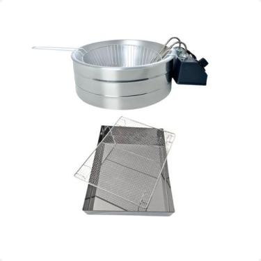 Imagem de Fritadeira Elétrica 5 Litros Com Escorredor Inox 220V Tacho - Valente 