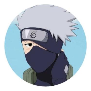 Imagem de Painel Redondo Capa Festa Infantil Kakashi Anime Luta - NoBrand, Kakas