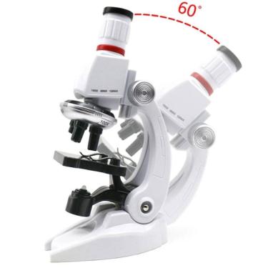 Imagem de Microscópio educacional de brinquedo com suporte para crianças de 6 anos ou mais
