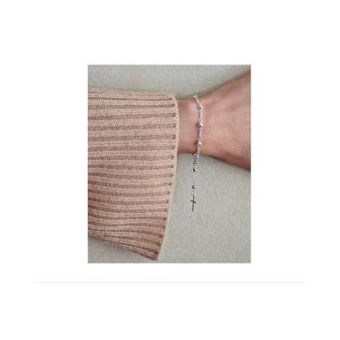 Imagem de Pulseira Italiana de Rosário de Prata 925 para Mulheres