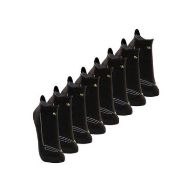 Imagem de Kit com 8 Pares de Meias Performance Running Lupo 3276-002, Preto, 41-