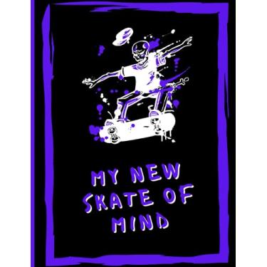 Imagem de Wide Ruled Composition Notebook Skateboarding: Skateboarder Skeleton Theme Writing Journal for Students. for Back to School for Skaters. ... Interior Pages for Boys, Girls and Teens.