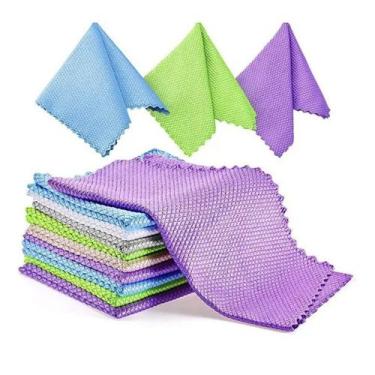 Imagem de Toalha Mágica Escama de Peixe Multiuso 30x40 cm - Super Absorvente e A