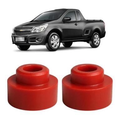 Imagem de Par Calço de Mola Traseiro 4cm Chevrolet Montana - Borfix