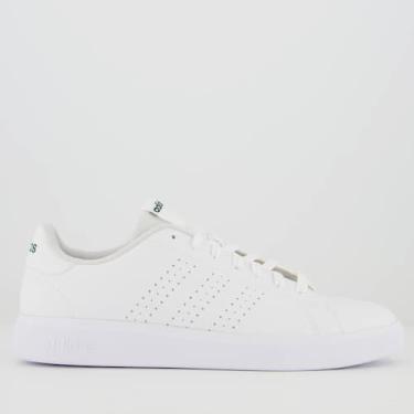Imagem de Tênis Adidas Advantage Base 2.0 Branco e Verde, 42