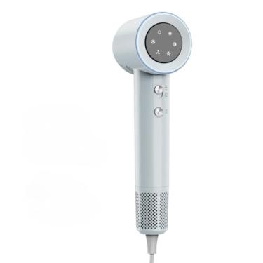 Imagem de secador de cabelo de alta velocidade secador de cabelo de íon negativo (Cinza 110V/127V)