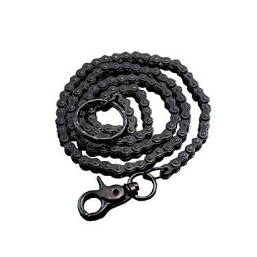 Imagem de Chaveiro masculino punk hip hop preto motocicleta bicicleta chaveiro carteira longa KP2, Preto, tamanho �nico