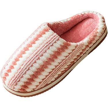 Imagem de Pantufa feminina masculina de espuma viscoelástica para casais aconchegantes, Laranja, 5