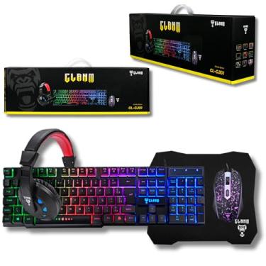 Imagem de Combo GAMER 4 em 1 MTS, Nightmare • Mouse 4D - 3600 Dpi • Teclado RGB LED Rainbow Anti-Ghosting • Fone e Microfone Headset 45mW Stereo • Mousepad 290x250 • Quality Premium • Setup Gamer