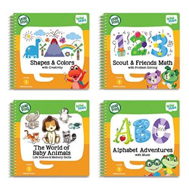 Imagem de LeapFrog LeapStart Preschool 4-in-1 Activity Book Bundle with ABC, Shapes & Colors, Math, Animals
