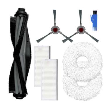 Imagem de Main Side Brush Cover Hepa Filter Mop Cloths Pad Compatible With Ecovacs Deebot N9+/N9+Plus Robot Vacuum Cleaner Accessories Spare Parts Kit(Set 17)