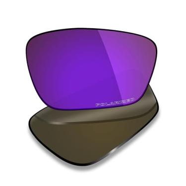 Imagem de Mryok Lentes de reposição ultra polarizadas para óculos Oakley Crosslink Sweep OX8031 55 mm, HD Polarized, proteção UV, resistente a impactos e ajuste perfeito - Roxo plasma