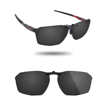 Imagem de Fiskr Óculos de sol polarizados Clip-On para Oakley Tensile OX8170 56 mm - Proteção UV - Ajuste universal para homens e mulheres, Preto clássico, 56mm