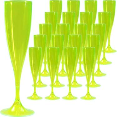 Imagem de 40 Taça neon Champanhe Espumante Festa Acrilico 170ml