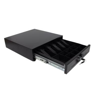 Imagem de Caixa Registradora, Caixa Gaveta de Dinheiro Niqueleira em Aço Resistente com Chave Registradora