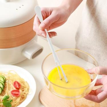 Imagem de Conjunto de mini batedor com colher, silencioso, portátil, cabo longo, para misturar pó, molho, café, açúcar, leite, fórmula para misturar especiarias e bebidas