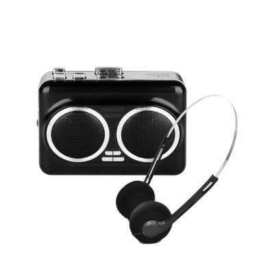 Imagem de Conversor de cassete portátil para USB, conversor de cassete para MP3, gravador de fita cassete com duas opções de energia, reverso automático e fones de ouvido – Converta fitas para digitais