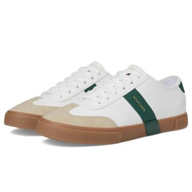 Imagem de Tommy Hilfiger Tênis masculino Pandora, Branco/Verde Hunter Multi 141, 43