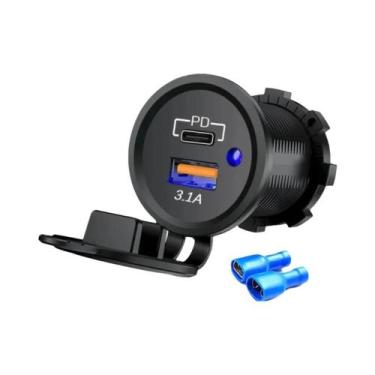 Imagem de Carregador De Carro Dual USB 1224V 5V 42A Adaptador À Prova d'Água Par