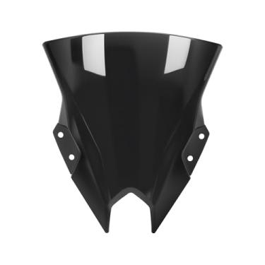 Imagem de PIKPOP Para-brisa para 2024 2025 NINJA500, NINJA500 SE, 38 cm protetor de para-brisas de carenagem frontal de motocicleta para Ninja 500, Ninja 500se - Acessórios Ninja 500 (preto)