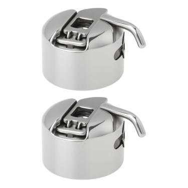 Imagem de SING F LTD 2 peças de caixa de bobina para máquina de costura de 20 mm de diâmetro compatível com Necchi 524 270 559 modelo