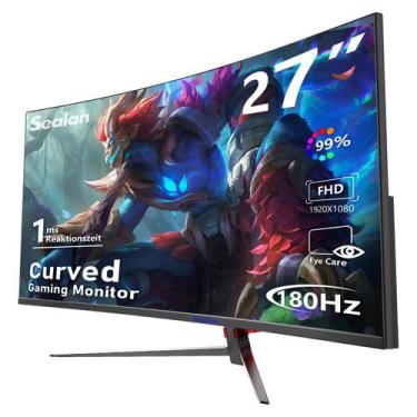 Imagem de Monitor Sealan Curved Gaming de 27 polegadas 180 Hz Full HD 1080P IPS