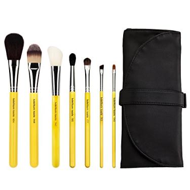 Imagem de Bdellium Tools Conjuntos de pincéis profissionais para maquiagem com bolsa dobrável, Amarelo, Studio Line Basic Seven pieces