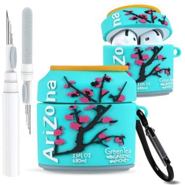 Imagem de Boaretiu Capa para Airpods 4ª – com chaveiro e kit de limpeza para AirPods 4ª geração (2024) Blossom Cute Kawaii Funny 3D Soft Silicone Fun Cool for Girls Women Teens for Air pods 4 Cover