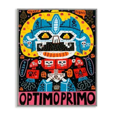 Imagem de Stupell Industries Arte giclée emoldurada de personagens robóticos emblemáticos, design de Jorge R. Gutierrez, 20 x 16