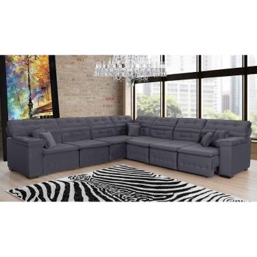 Imagem de Sofá de Canto Magno 3,32x3,97m Chumbo