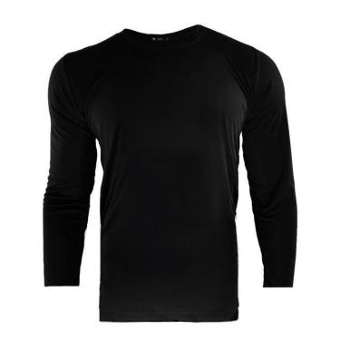 Imagem de Camisetas Masculina Lisa Manga Cumprida Longa Dry-Masculino