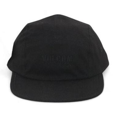 Imagem de Boné Volcom Five Panel Clue - Preto (Aba Flexível)-Unissex