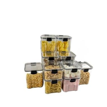 Imagem de Crie Seu Kit de Potes Hermético para Mantimentos e Organizador de Cozinha Dispensa Armário(KIT 34-10 Potes)