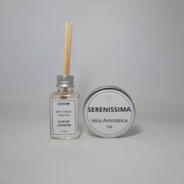 Imagem de Kit Aromático Premium, 6 Difusores de Varetas 30ml e 6 Velas Aromáticas 20g, Fragrâncias Sortidas, Cera de Coco Vegetal (Bergamota)
