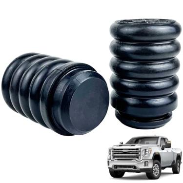 Imagem de MobiWheels Kit de mola auxiliar de suspensão traseira compatível com Chevy Silverado 2500 3500 HD 2011-2024, compatível com GMC Sierra 2500 3500 HD 2011-2024, SSR-207-47