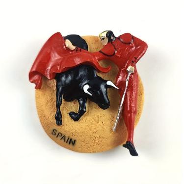 Imagem de Lembrança espanhola de resina 3D Fridge Magnet Spain Bullfighter