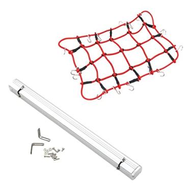 Imagem de Toldo de bagagem de carro para SCX10 D90 1/8 1/10 Crawler - Vermelho prateado