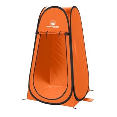 Imagem de Cápsula pop-up – barraca de chuveiro de privacidade, vestiário ou sanita portátil com bolsa de transporte para acampamento, praia ou porta traseira da Wakeman Outdoors (laranja)