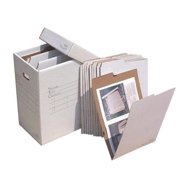 Imagem de Tamanho da caixa de arquivamento vertical do sistema de arquivos planos: 50,8 cm A x 35,5 cm L x 30,5 cm P