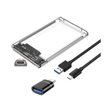 Imagem de Case Externo Para Disco Rígido De 2.5 Polegadas USB 3.0 Tipo C SATA Pa