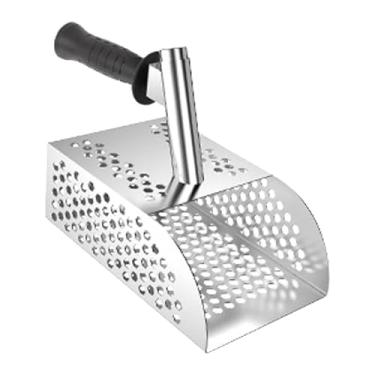 Imagem de Ysyqkn Pá de Praia com Pá Integrada, Ferramenta de Limpeza Portátil, Pá de Lixo, Peneiramento Rápido, Cabo Ergonômico, Filtro, Sem Haste, Tamanho real