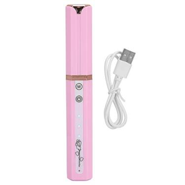 Imagem de Modelador de cílios elétrico com carregamento USB Modelador de cílios aquecido portátil ferramenta de ondulação de cílios de longa duração com 3 configurações de temperatura para (Rosada)