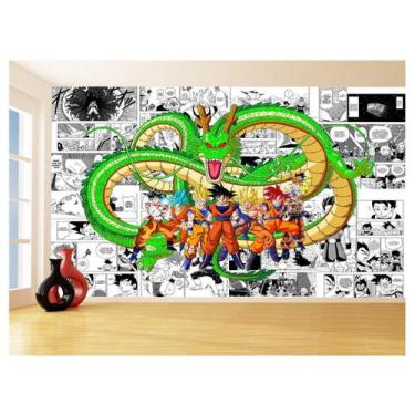 Imagem de Papel De Parede Dragon Ball Goku Vegeta Anime 3,5M Dbz224 - Você Decor