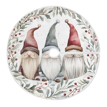 Imagem de SEHANY Saia para árvore de Natal, 91 cm, Papai Noel, vermelha, decoração de árvore de Natal, tapetes para decoração de festa de Natal em casa