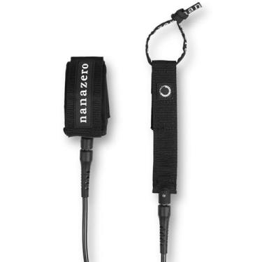 Imagem de nanazero Coleira padrão para surfar 1,8 m 7 mm de espessura, corda de perna para todos os tipos de prancha de surf, shortboards, comprimento médio, longboards, pranchas SUP Paddle Boards