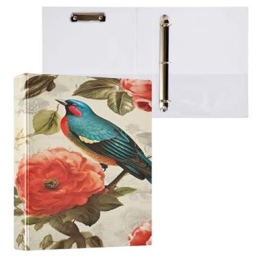 Imagem de Blueangle Pasta de 3 anéis turquesa com prancheta e 2 bolsos - Organizador de documentos decorativos de 3 cm para escritório, suprimentos para reuniões (695)