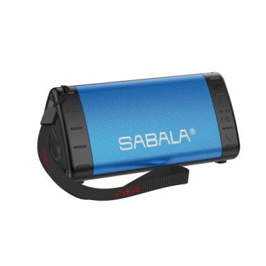 Imagem de Caixa de Som Bluetooth SABALA DR-901,2200mAh Bluetooth 5.1, IPX5 TWS, de reprodução para atividades ao ar livre, praias e presentes (Azul)